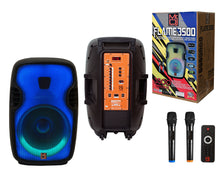 Load image into Gallery viewer, 2 MR DJ FLAME3500LED PRO Portable 15" 2-Way Full-Range Powered/Active DJ PA Multipurpose Live Sound Loudspeaker