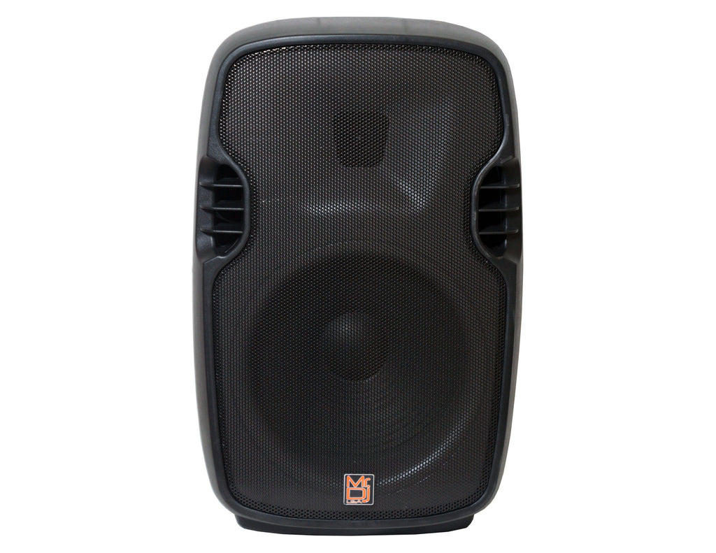 2 MR DJ FLAME3500LED PRO Portable 15" 2-Way Full-Range Powered/Active DJ PA Multipurpose Live Sound Loudspeaker