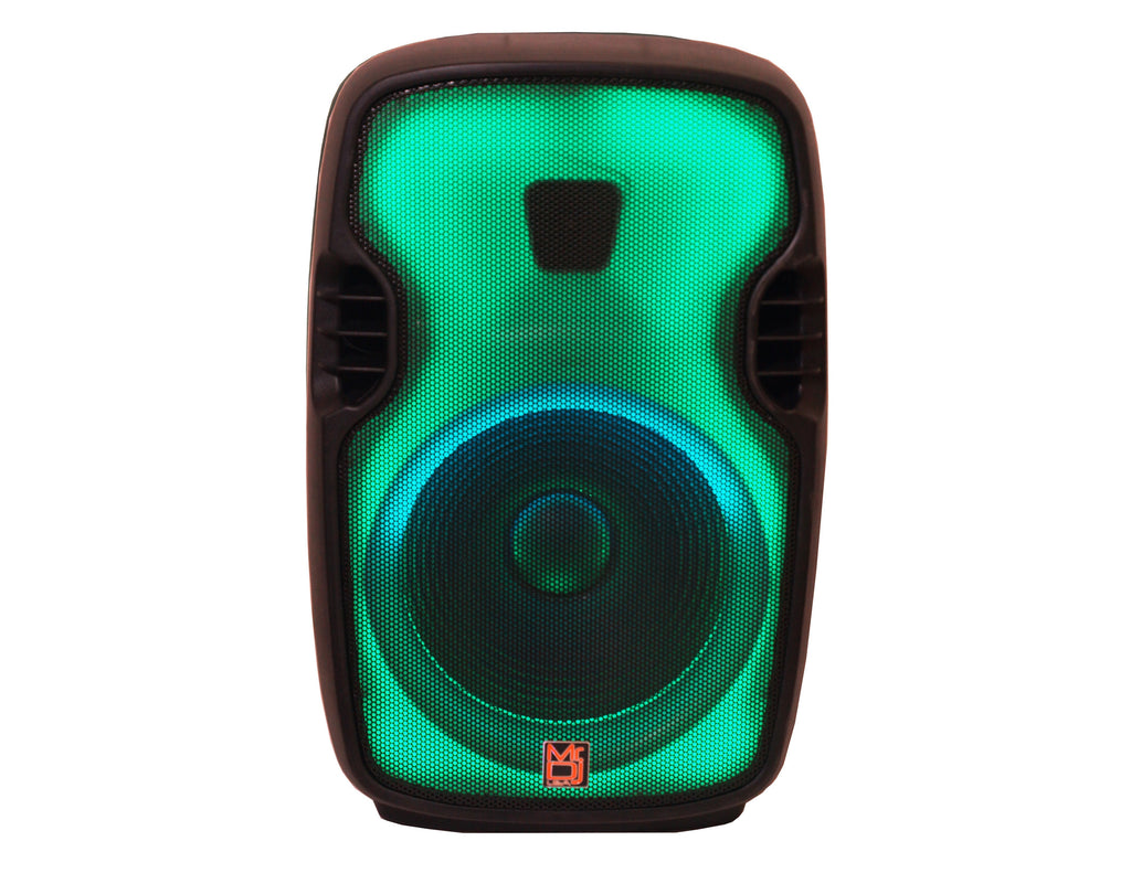 2 MR DJ FLAME3500LED PRO Portable 15" 2-Way Full-Range Powered/Active DJ PA Multipurpose Live Sound Loudspeaker