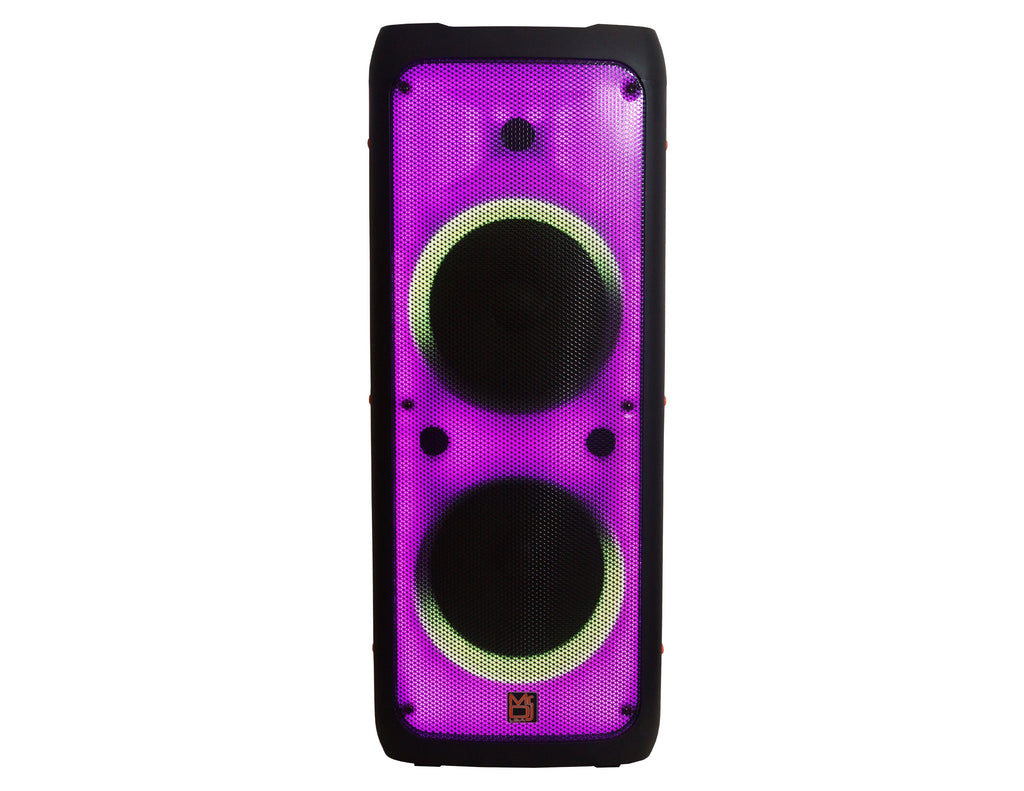 MR DJ FLAME5500LED Professional Rechargeable Dual 12” Bluetooth Party Speaker System