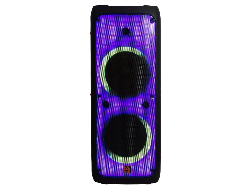 MR DJ FLAME5500LED Professional Rechargeable Dual 12” Bluetooth Party Speaker System