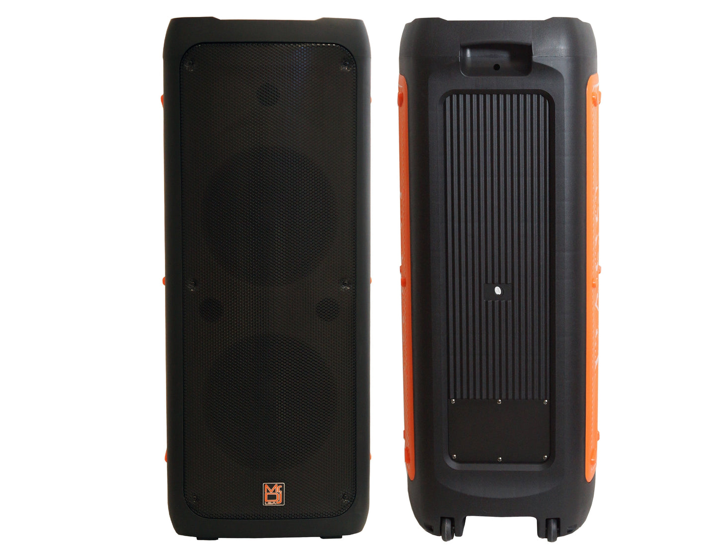 MR DJ FLAME5500LED DUAL 12" TWS Colorful Flame Lighting Rechargeable Bluetooth Speaker 5500 Watts