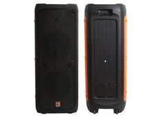 Load image into Gallery viewer, MR DJ FLAME5500LED Double 12&quot; Bluetooth PA Party Speakers Liquid Crystal LED TWS FM USB