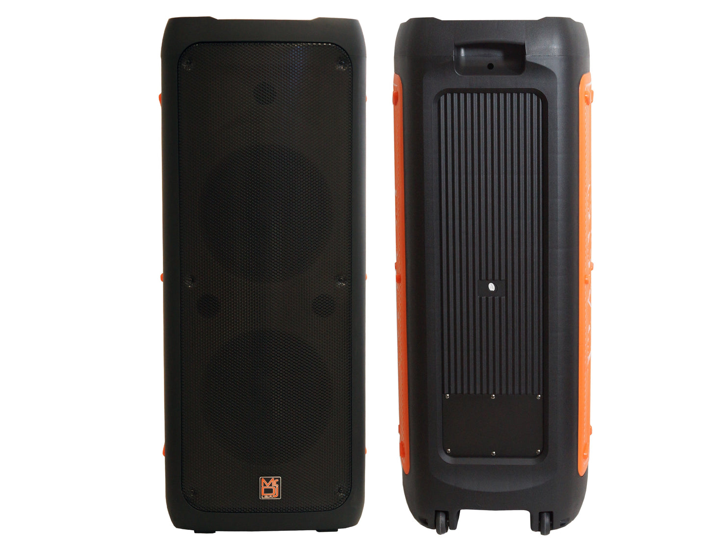 MR DJ FLAME5500LED Professional Rechargeable Dual 12” Bluetooth Party Speaker System