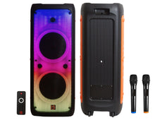 Load image into Gallery viewer, MR DJ FLAME5500LED Professional Rechargeable Dual 12” Bluetooth Party Speaker System