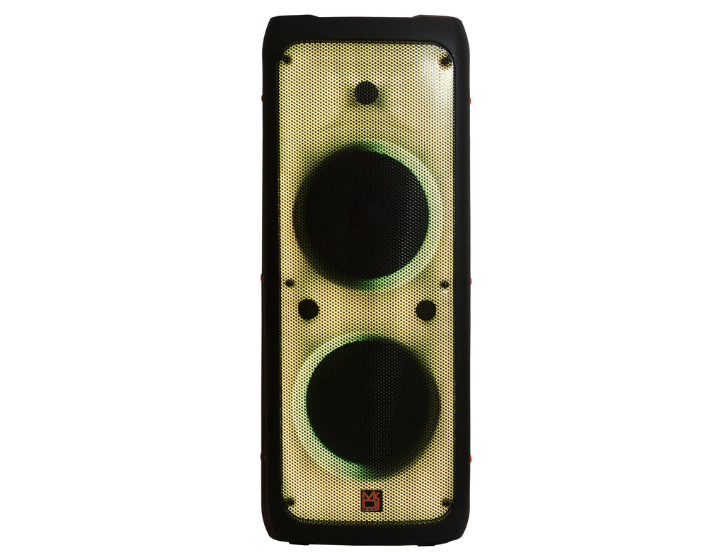 MR DJ FLAME5500LED Professional Rechargeable Dual 12” Bluetooth Party Speaker System