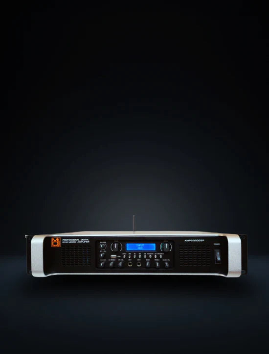 MR DJ AMP2000DSP 2Ch Class AB 2000W PA DJ Power Amplifier Onboard DSP Bluetooth USB