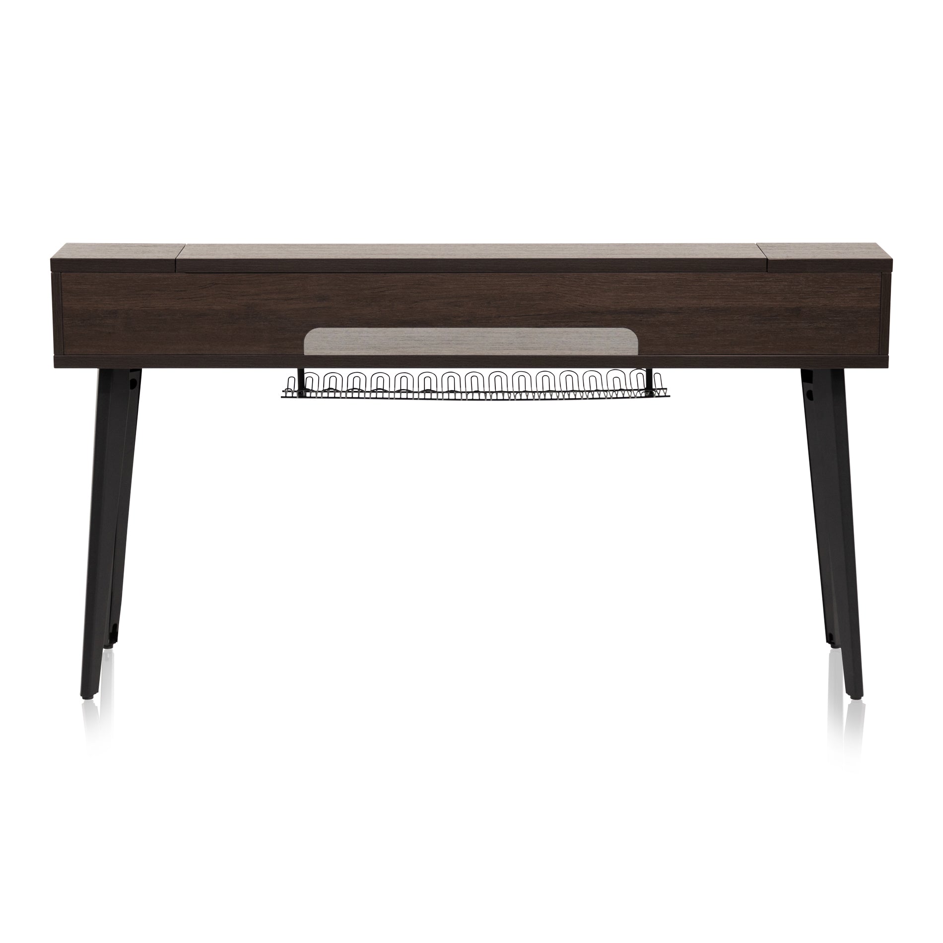 Gator Frameworks GFW-ELITEKEYTBL88-BRN Elite Furniture Series 88-Note Keyboard Table in Dark Walnut Finish