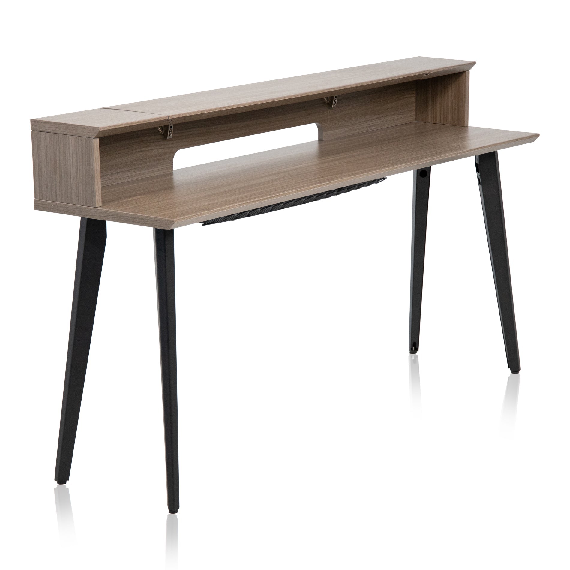 Gator Frameworks GFW-ELITEKEYTBL88-GRY Elite Furniture Series 88-Note Keyboard Table in Driftwood Grey Finish