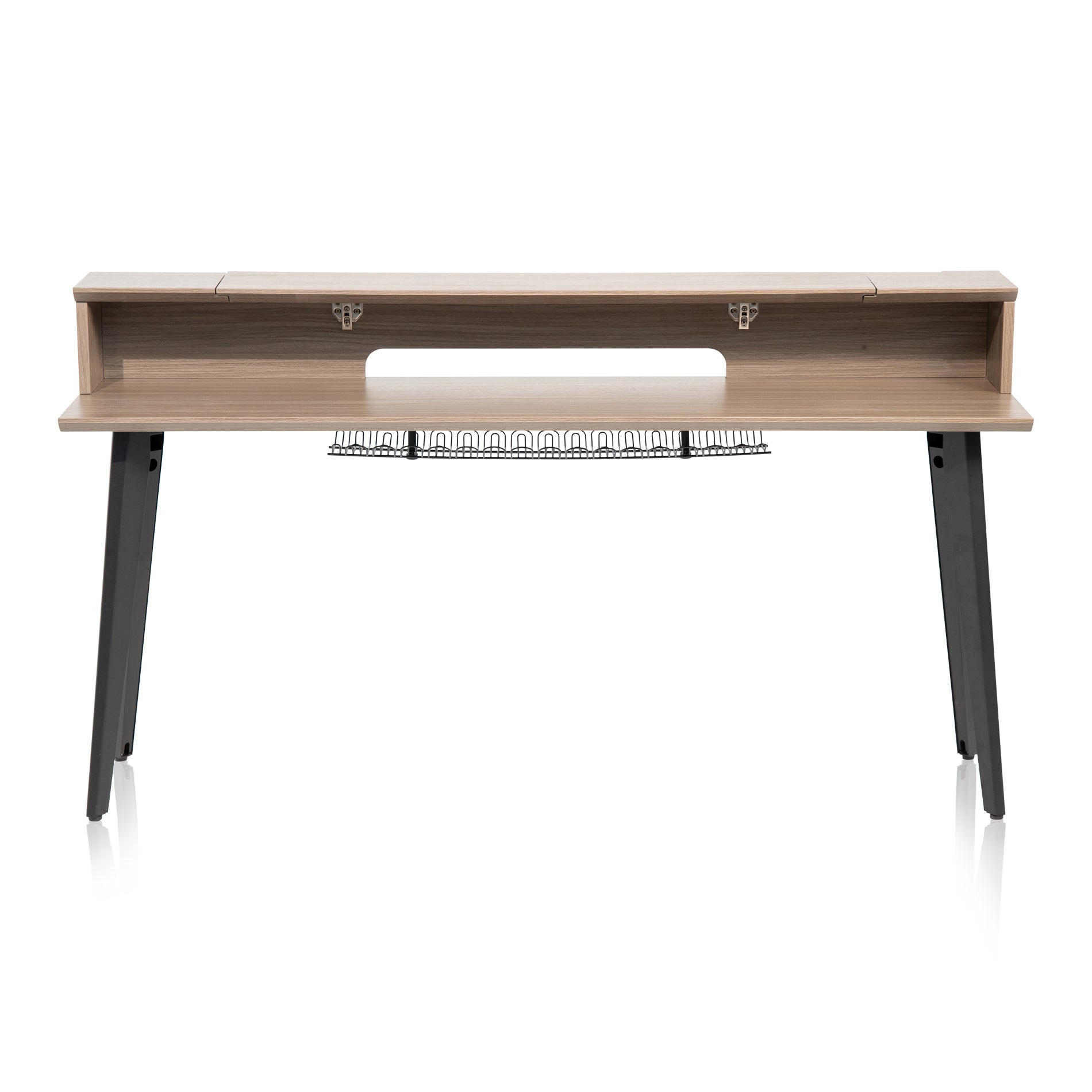 Gator Frameworks GFW-ELITEKEYTBL88-GRY Elite Furniture Series 88-Note Keyboard Table in Driftwood Grey Finish