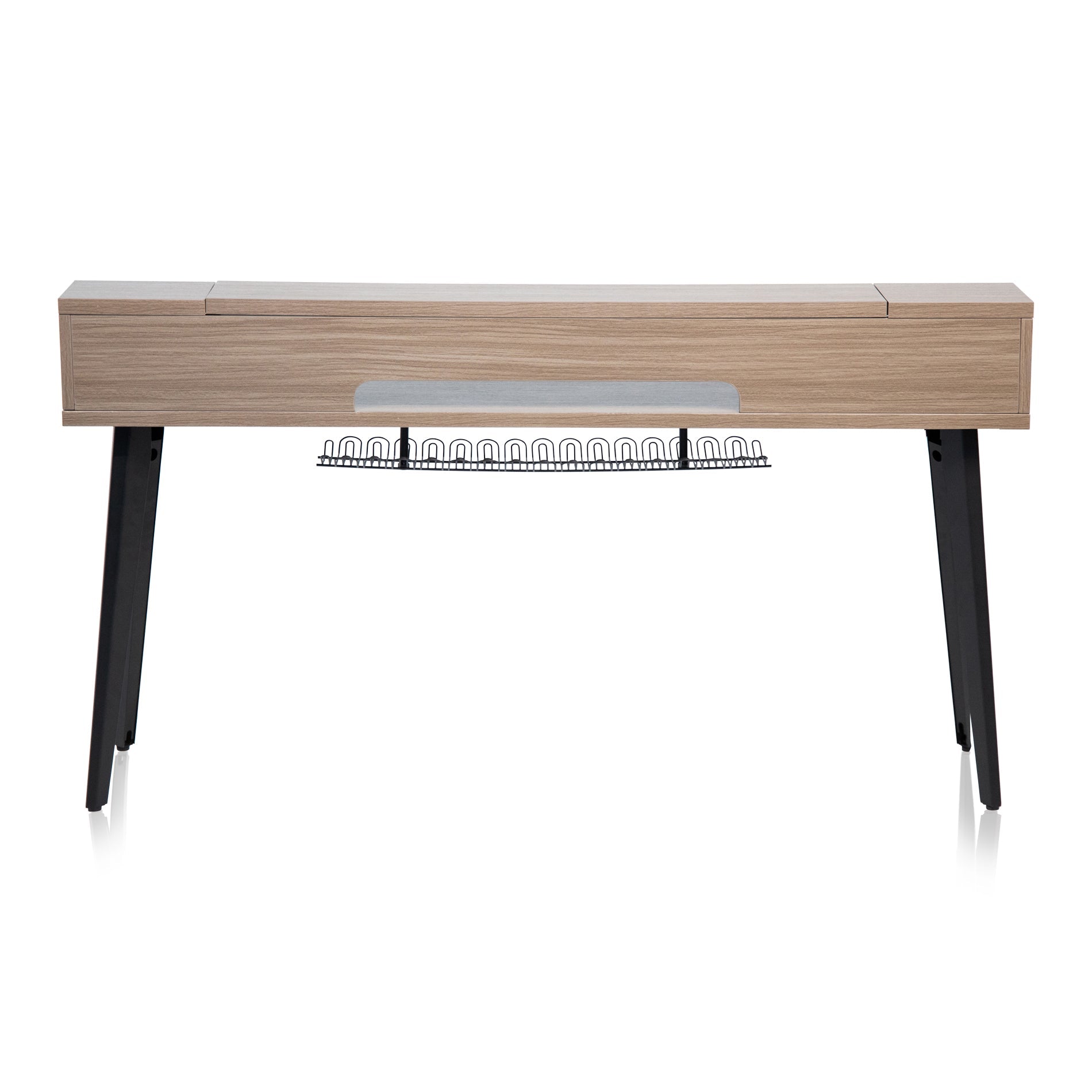 Gator Frameworks GFW-ELITEKEYTBL88-GRY Elite Furniture Series 88-Note Keyboard Table in Driftwood Grey Finish