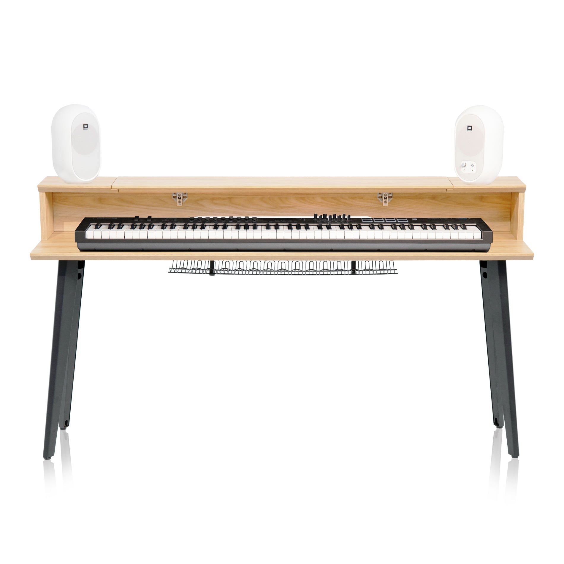 Gator Frameworks GFW-ELITEKEYTBL88-MPL Elite Furniture Series 88-Note Keyboard Table in Natural Maple Matte Finish
