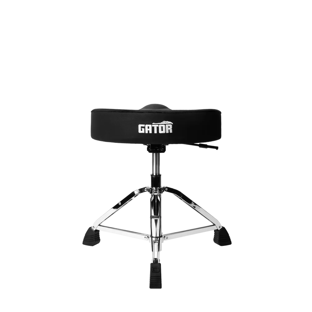 Gator Cases GP-DTH-ASD-BK Air Glide Drum Throne Saddle Seat – Black