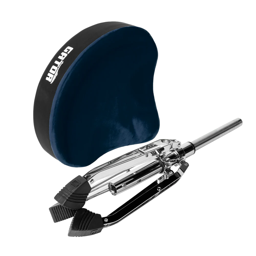 Gator Cases GP-DTH-ASD-BL Air Glide Drum Throne Saddle Seat – Blue