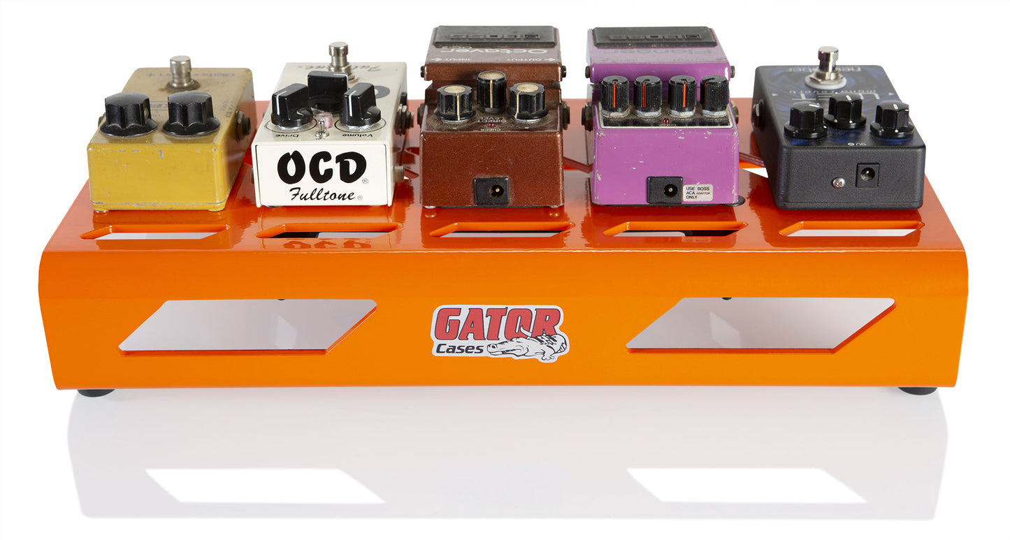 Gator Cases GPB-LAK-OR Orange Aluminum Pedal Board - Small w/ Carry Bag