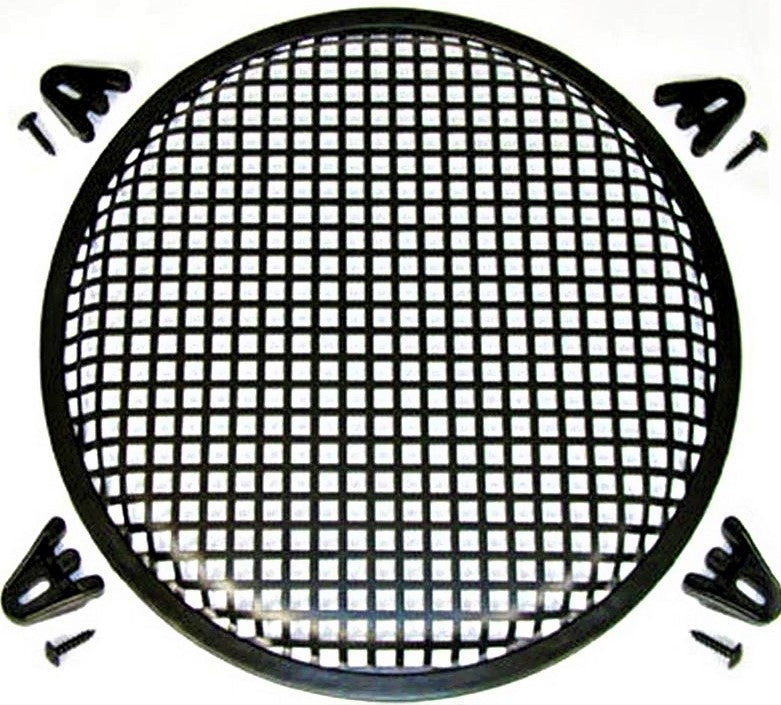 MR DJ mesh speaker cover with metal mesh design and included mounting hardware for speaker protection