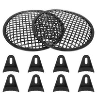 15 inch subwoofer grill metal mesh cover round speaker protection with mounting hardware.