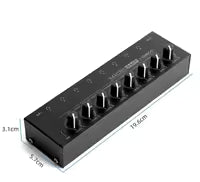 MR DJ Microamp HA800 Ultra-compact 8-channel stereo headphone amplifier