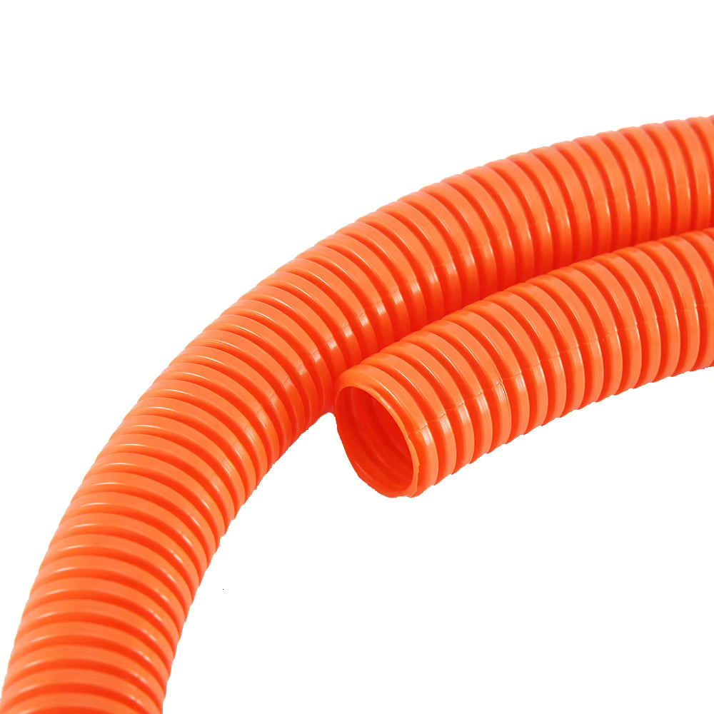 DC Sound 3/4" 19mm 100' Orange Split Wire Loom Cable Sleeves Conduit Protective Tubing