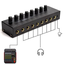 Load image into Gallery viewer, MR DJ Microamp HA800PRO Ultra-compact 8-channel stereo headphone amplifier