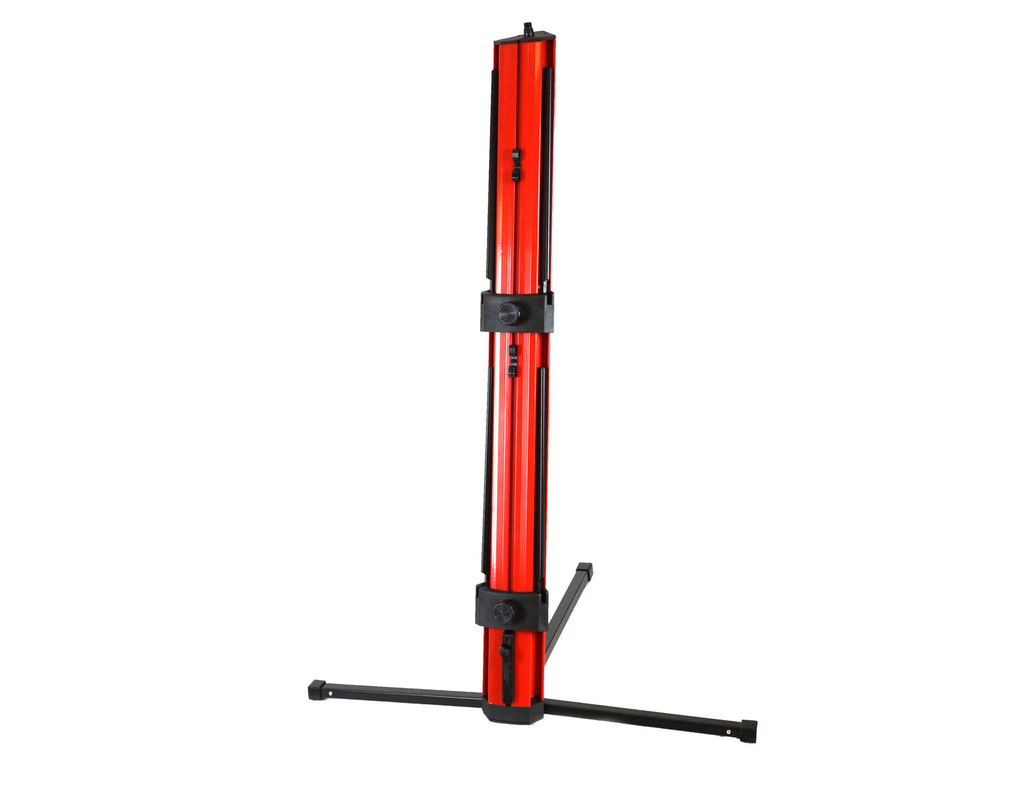 MR DJ KS1000R PRO Red 2-Tier Red Column Keyboard Stand W 5/8" Mic Mount