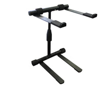 Load image into Gallery viewer, MR DJ LTS200 Laptop Computer Stand Black Mobile Disc Jockey PC Table