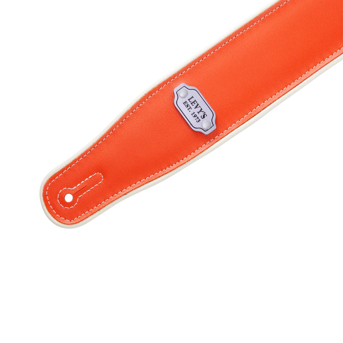 Levy's Leathers M26VCP-ORG_TEL Reversible Vinyl Guitar Strap - Orange Teal