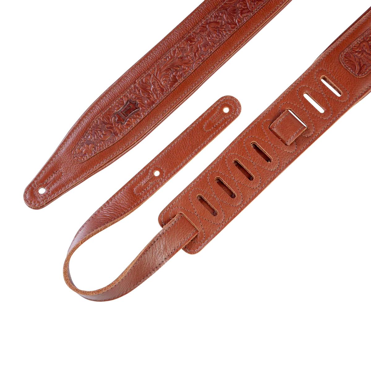 Levy's Leathers M317FG-TAN Florentine Series Leather Guitar Strap - Black