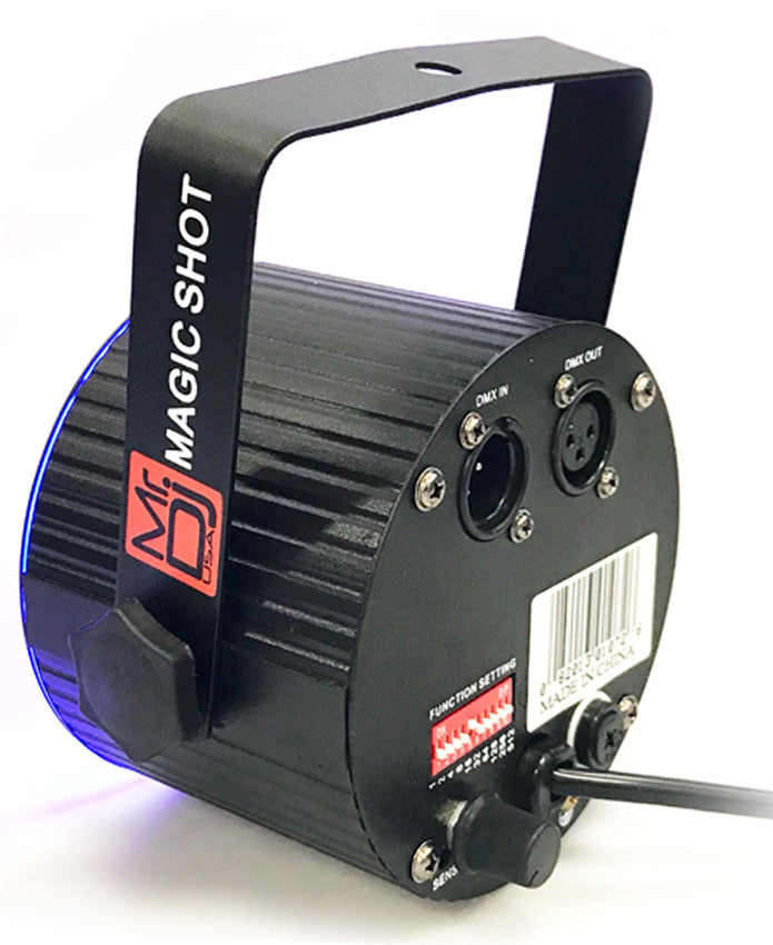 MR DJ MAGICSHOT 86 RGB Par LED DMX Controlled Sound Activated Auto Play Color Change Stage Disco Lighting