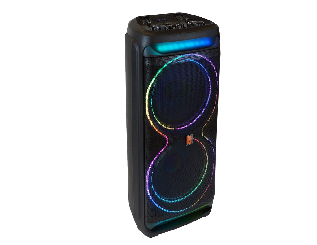 2 MR DJ MEMPHIS Dual 15” Powered Bluetooth DJ Speaker 6000W Active PA System