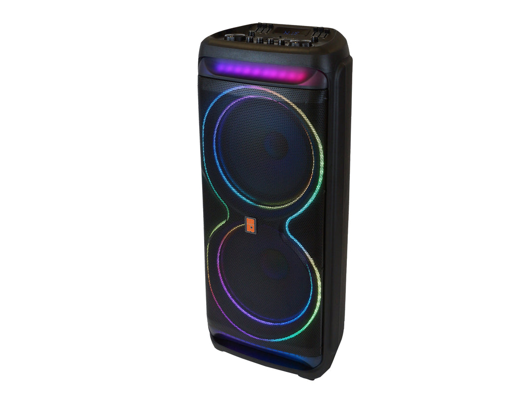 2 MR DJ MEMPHIS Dual 15” Powered Bluetooth DJ Speaker 6000W Active PA System