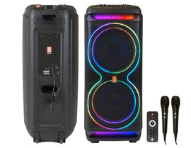 2 MR DJ MEMPHIS Dual 15” Powered Bluetooth DJ Speaker 6000W Active PA System