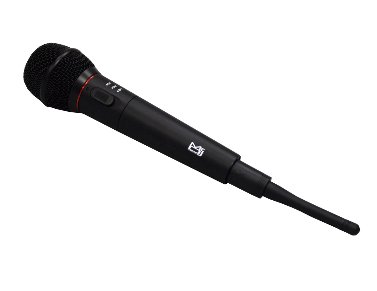 MR DJ MIC1000 Dual Function Wireless/Wired Black Handheld Microphone System