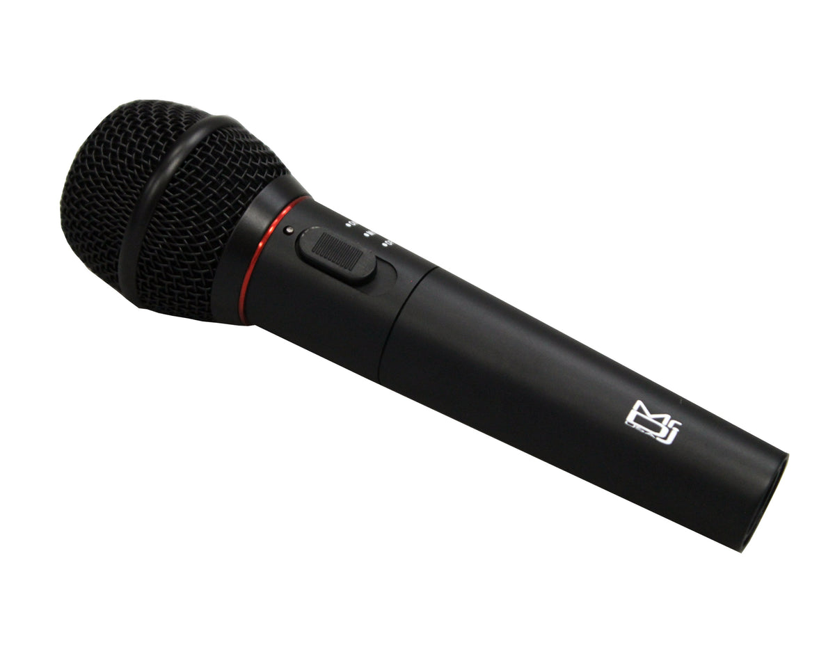 MR DJ MIC1000 Dual Function Wireless/Wired Black Handheld Microphone System