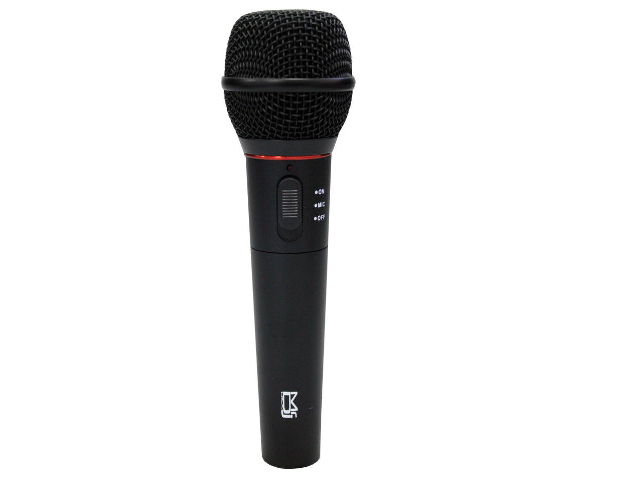 MR DJ MIC1000 Dual Function Wireless/Wired Black Handheld Microphone System