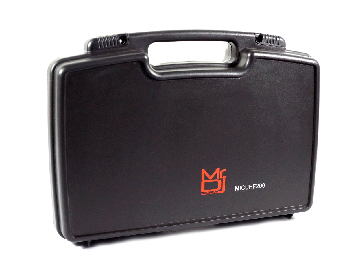 2 MR DJ MICUHF200 Dual UHF Wireless Microphone System Kit with 2 Handheld