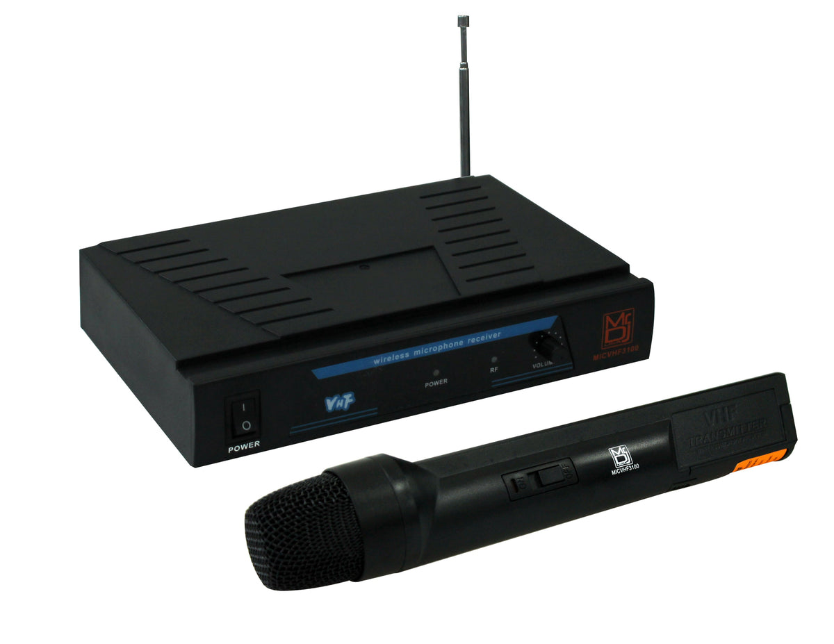 2 MR DJ MICVHF3100 Wireless Dual-Channel Handheld design Microphone System