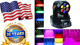 MR DJ LMH250 100W RGBW 7-LED Wash Moving Head Light DMX Stage Light DJ Party Lights