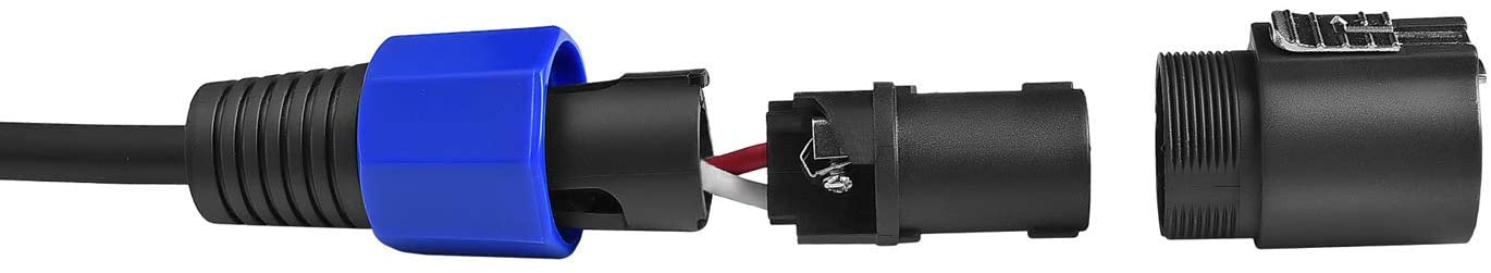 MR DJ CQSM50 50' Pro PA DJ Karaoke Speakon Plug to 6.35mm 1/4" Plug Speaker Wire Cable