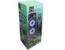 Load image into Gallery viewer, Mr. Dj LETS JUMP 3-Way dual 15â€ portable Active full range speaker, 5000 Watts P.M.P.O