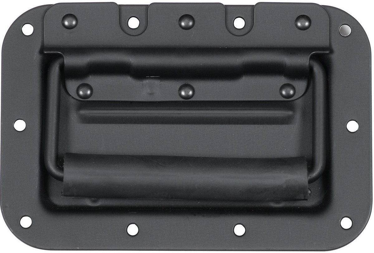 MR DJ HR100B Medium Spring Loaded Recessed Heavy Duty Black Flight Case Speaker Cabinet Road Case Handle