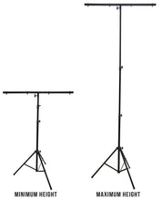 Load image into Gallery viewer, 2 MR DJ LS-100 Pro DJ Lighting Tripod &amp; T-Bar Portable Light Stand Bundle