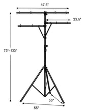 Load image into Gallery viewer, 2 Mr DJ LS-360 Heavy Duty DJ Light Stand w/ Two Fixture Arms &amp; T-Bar