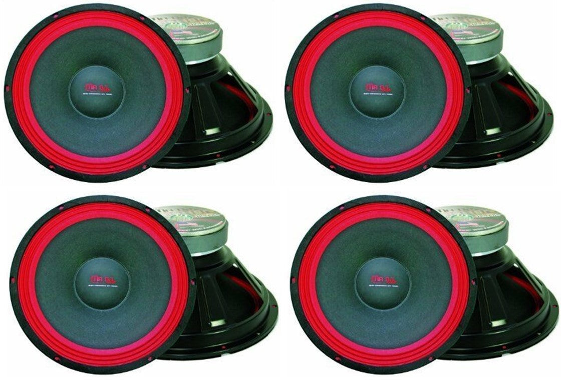 4 MR DJ 500W 12" Raw Replacement DJ PA Speaker Subwoofer 8 Ohm Woofer 40oz Magnet