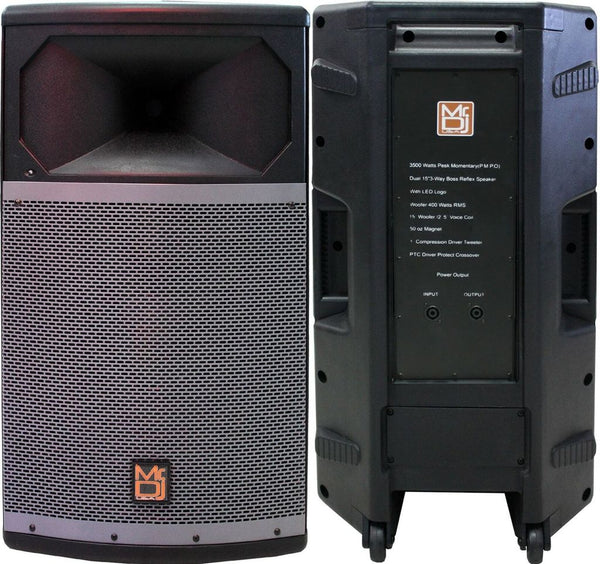 2 MR DJ PRO115S PA DJ Passive Speaker Professional PRO PA DJ 15" 2-Way Full-Range Passive Live Sound Loudspeaker