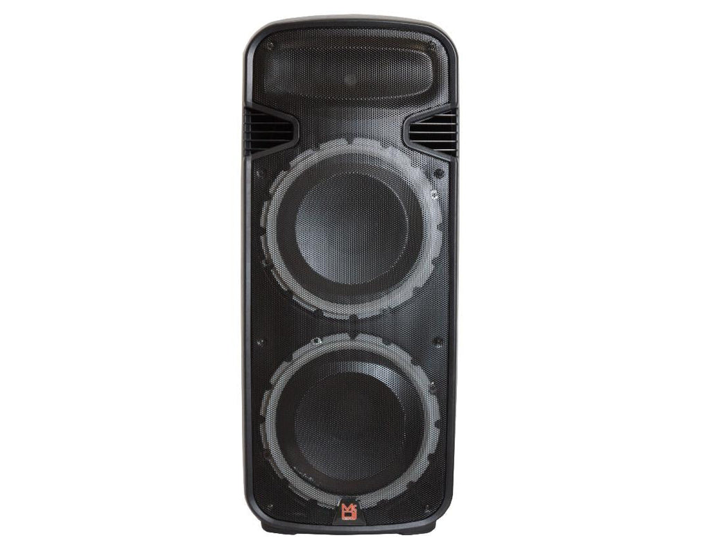MR DJ PSBAT6200 Dual 15" 4000W Power 3 Way Party Speaker Bluetooth & Rechargeable Battery