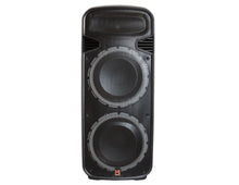 Load image into Gallery viewer, Pair of Dual 15" Portable Rechargeable 4000W Max Powered Active PA DJ Speaker with Built-In Bluetooth &amp; LED Light