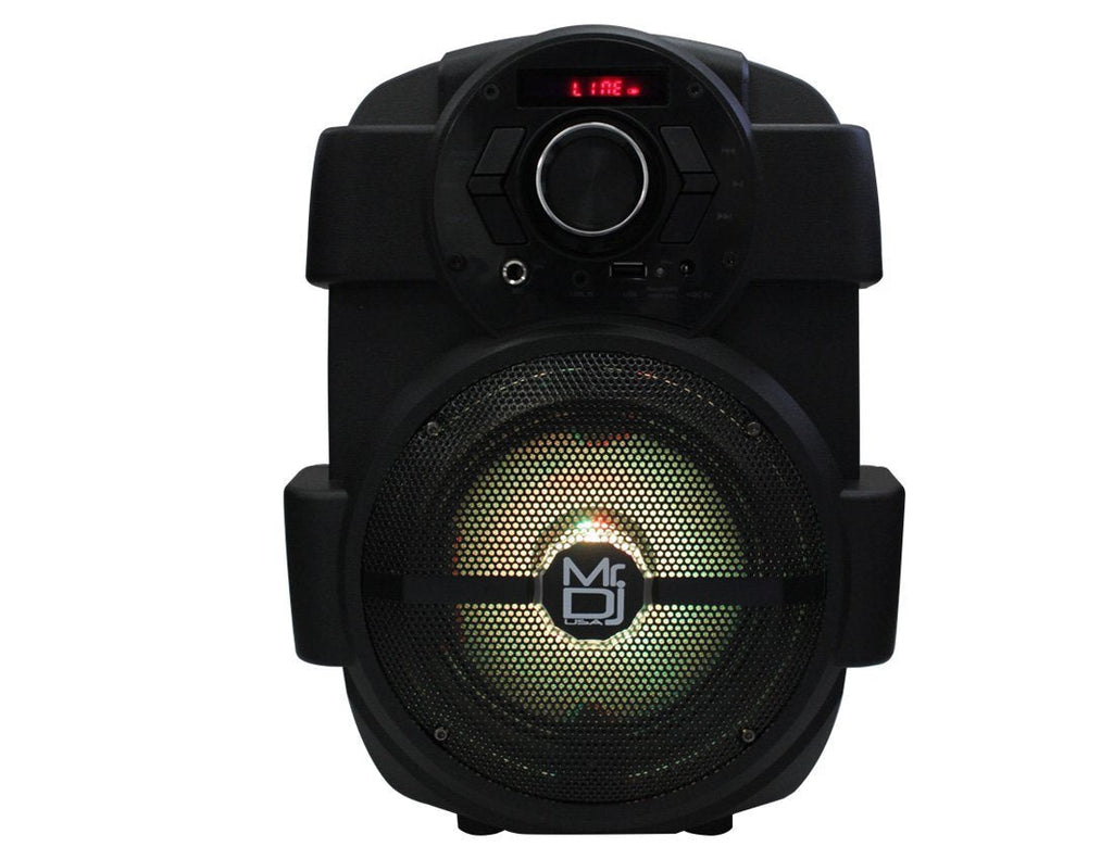 2 MR DJ PSE65BT Bluetooth Speaker 6.5" Portable Active Speaker with Rechargeable Battery Party Speaker with Bluetooth 1000 Watts P.M.P.O