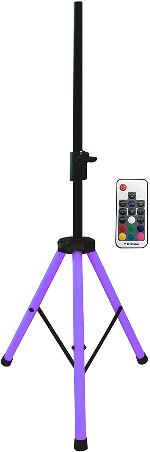 MR DJ SS850LED Color Speaker Stand Ultra Bright LED Color Changing Lighting with Remote
