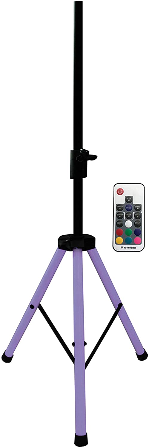 MR DJ SS850LED LED Speaker Stand Ultra Bright Color Changing Lighting with Remote